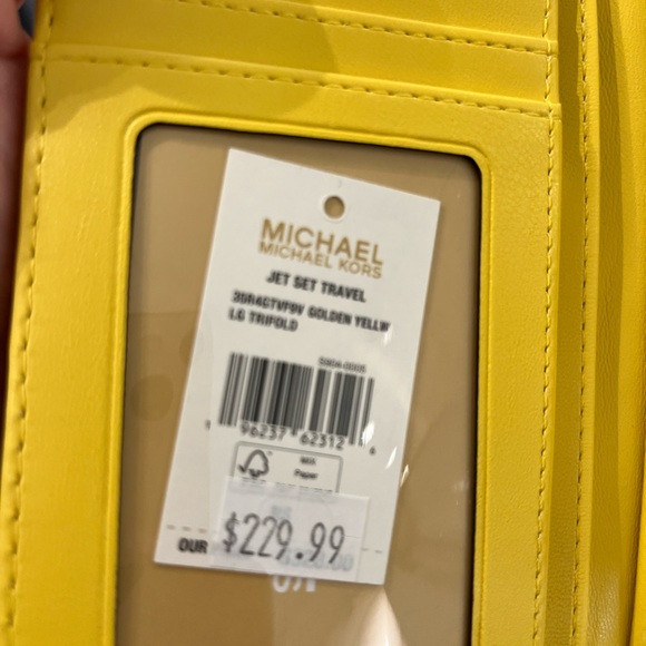 Michael Kors Small Golden Yellow Mirella Tote and wallet - Picture 14 of 14